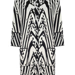 Black and White Patterned Women's Cardigan