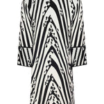 Black and White Patterned Women's Cardigan