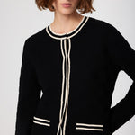 Black and White Striped Women's Jacket