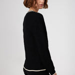 Black and White Striped Women's Jacket
