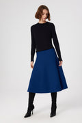 Black Crew Neck Basic Women's Sweater