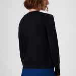 Black Crew Neck Basic Women's Sweater