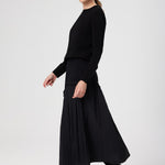 Black Crew Neck Knit Women's T-Shirt