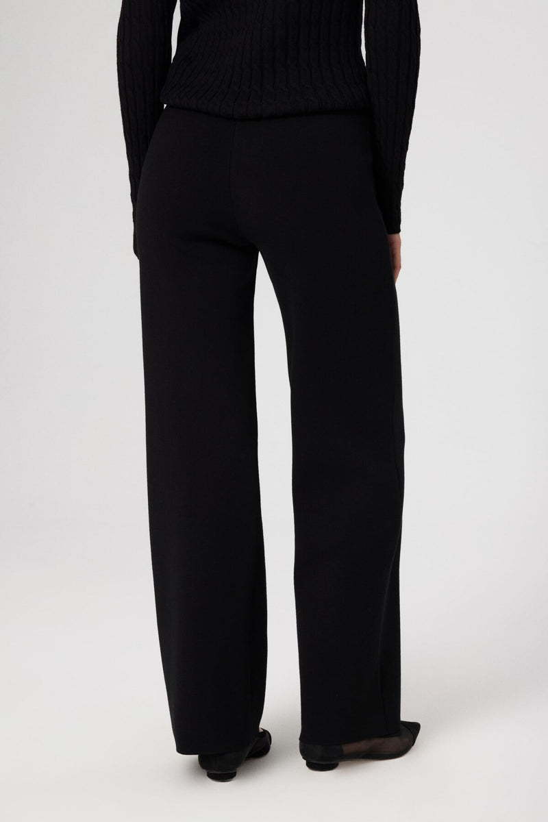 Black Detailed Zippered Women's Pants