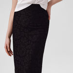 Black Lace Midi Skirt