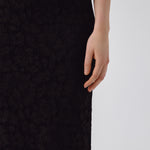 Black Lace Midi Skirt