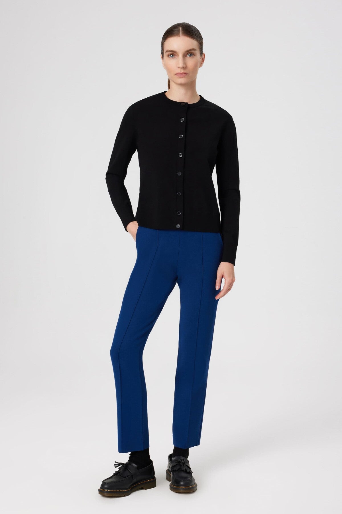 Women's Cardigan with Black Button Detail