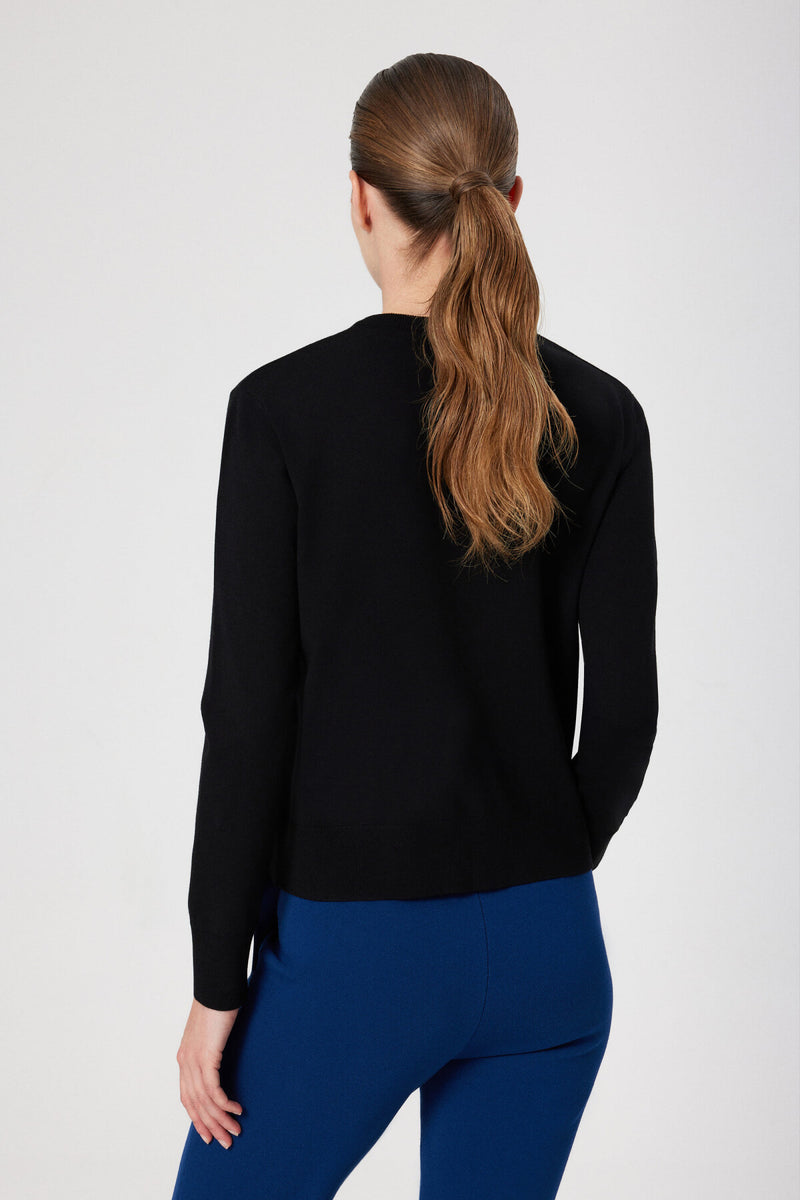 Women's Cardigan with Black Button Detail