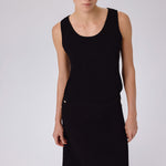 Black Mesh Midi Skirt