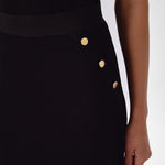Black Mesh Midi Skirt
