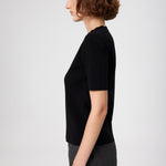 Black Pearl Detailed Short Sleeve Women's Sweater