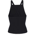 Women's Black Cross-Back Athletic Top