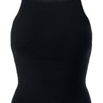 Women's Black Cross-Back Athletic Top