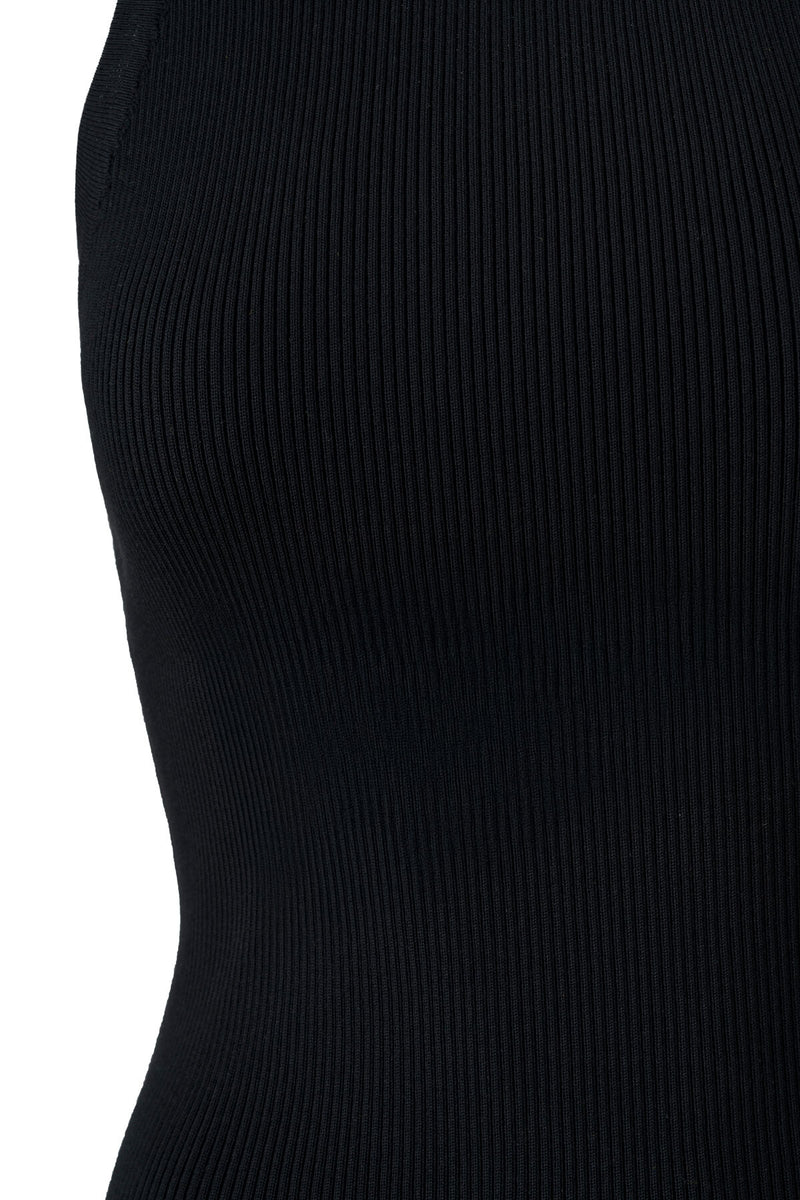 Women's Black Cross-Back Athletic Top