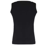 Black Thick-Strapped Women's Athletic Shirt