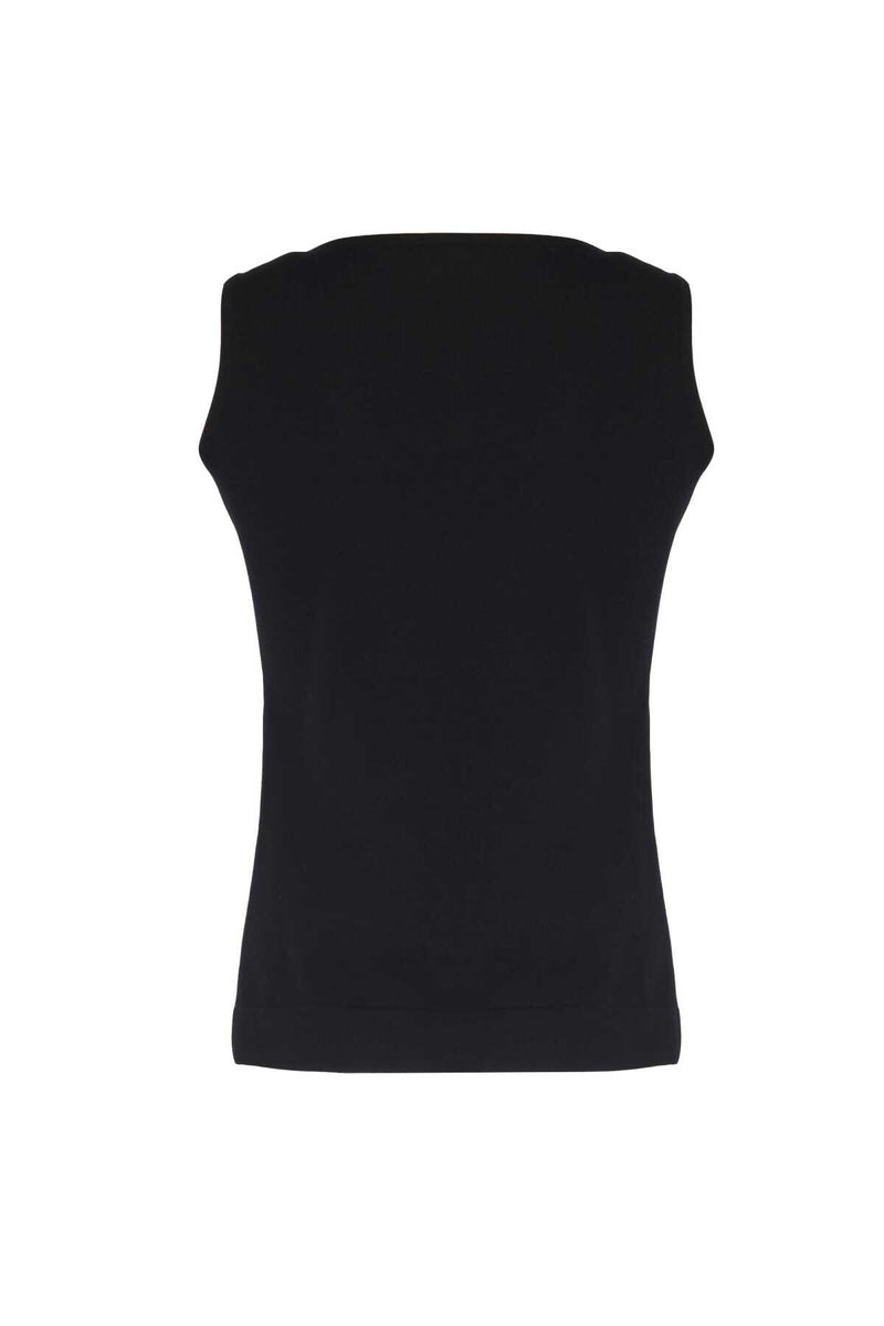 Black Thick-Strapped Women's Athletic Shirt