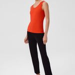 Women's Pants with Black Nervure Stitching and Pocket Details