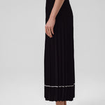 Black Pleated Long Skirt