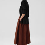 Black V-Neck Buttoned Women's Jacket