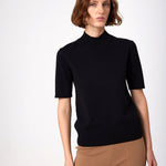 Black Half-Zip Women's Sweater