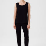 Black Round Neck Satin Women's Athletic Shirt