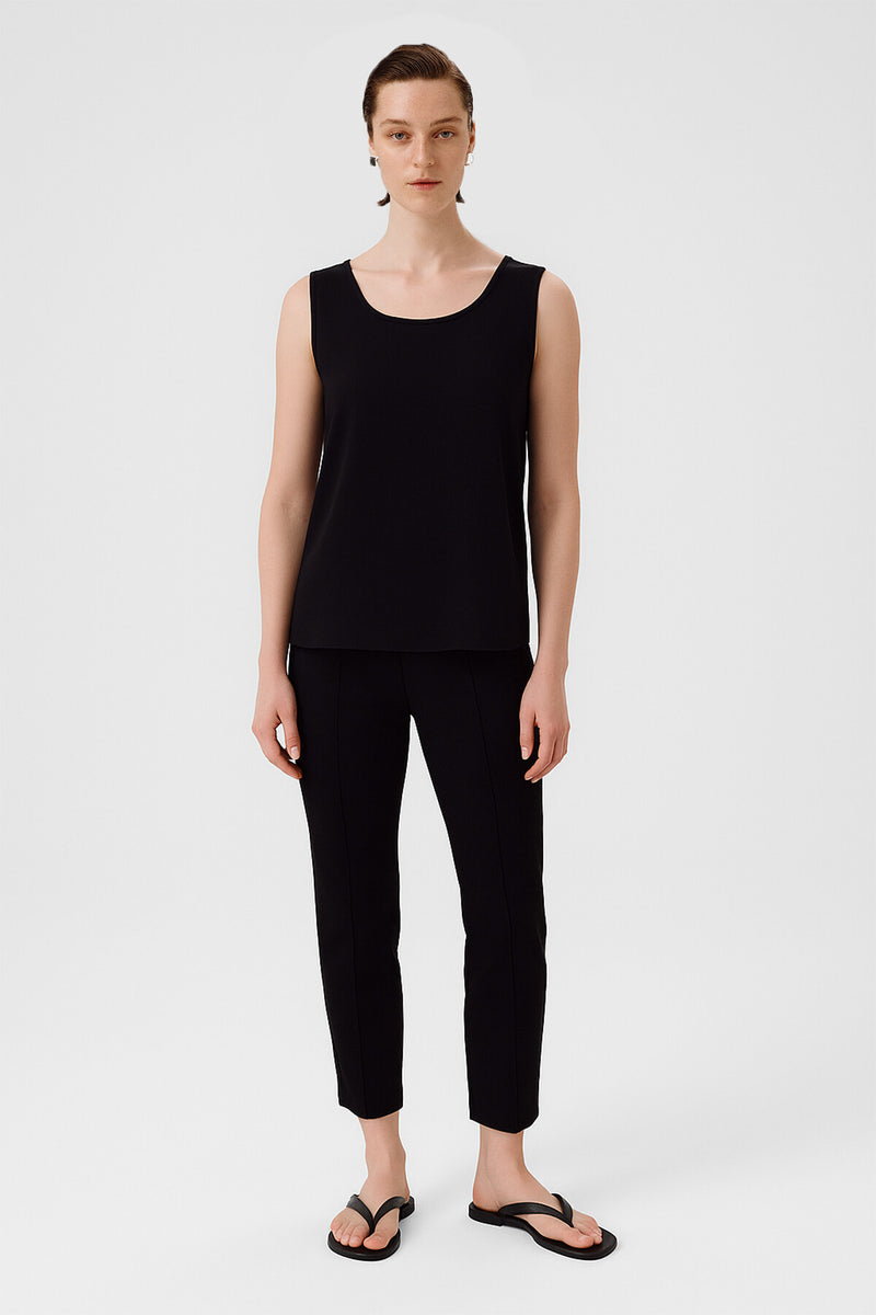 Black Round Neck Satin Women's Athletic Shirt