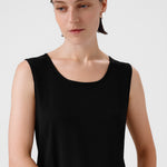 Black Round Neck Satin Women's Athletic Shirt