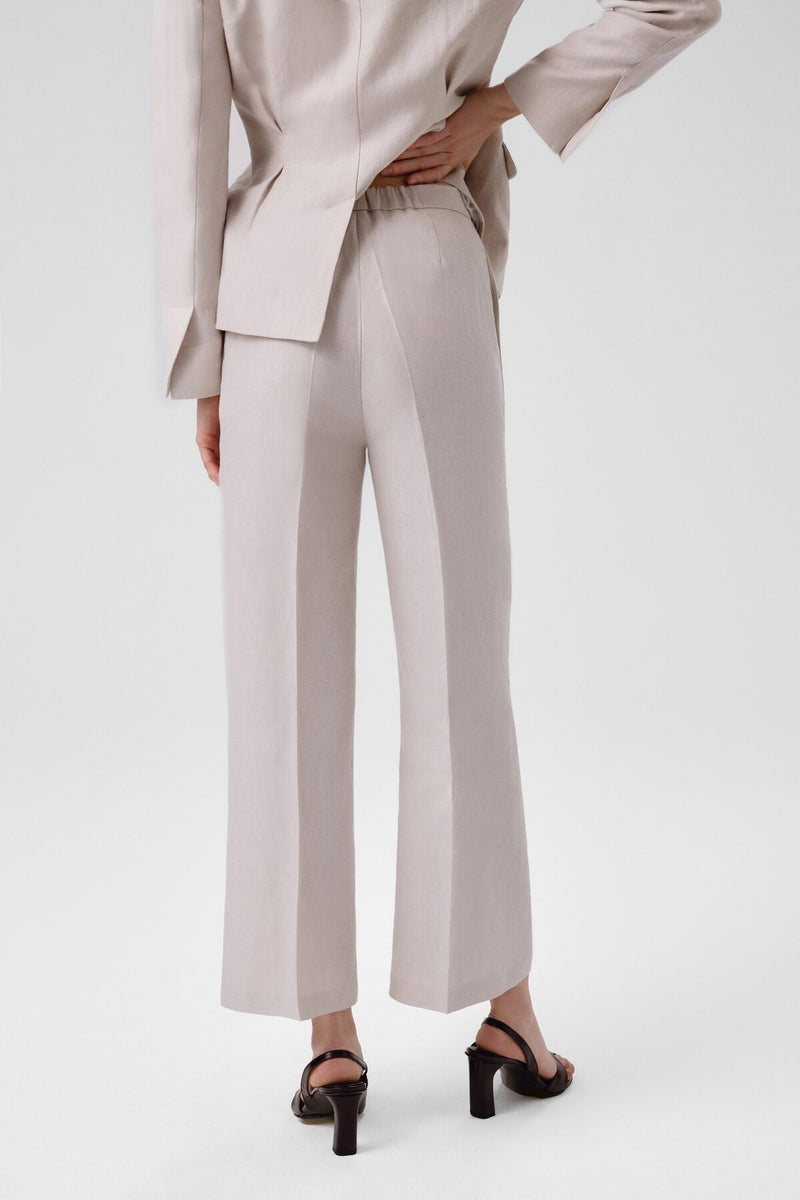 Women's Stone Pocket Detailed Wide Leg Pants