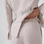 Women's Stone Pocket Detailed Wide Leg Pants
