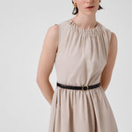 Stone Arch Detailed Sleeveless Long Dress