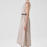 Stone Arch Detailed Sleeveless Long Dress