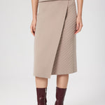 Stone Cross Pattern Midi Skirt