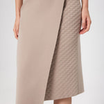 Stone Cross Pattern Midi Skirt