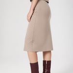 Stone Cross Pattern Midi Skirt