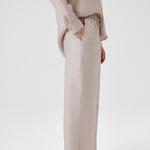 Women's Stonewashed Slit Pants