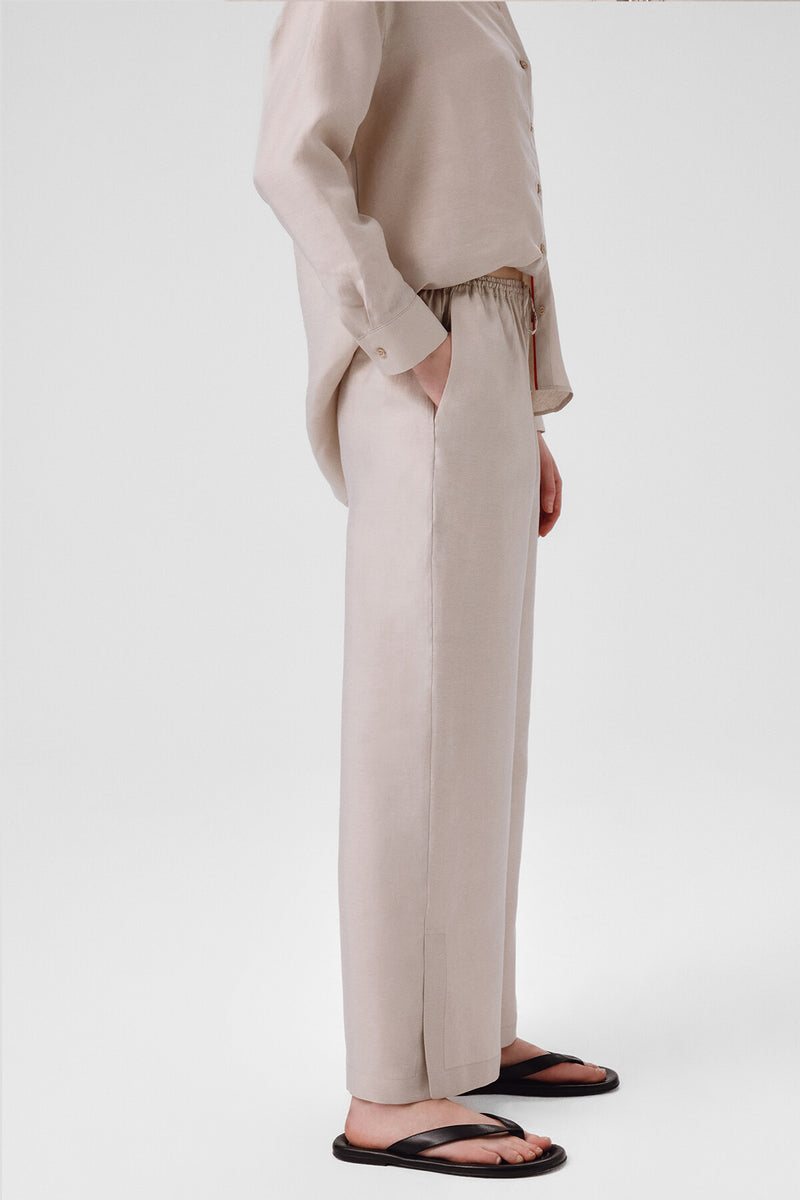 Women's Stonewashed Slit Pants