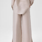 Women's Stonewashed Slit Pants