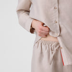 Women's Stonewashed Slit Pants
