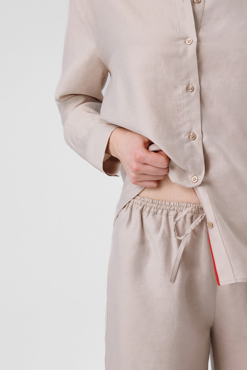 Women's Stonewashed Slit Pants