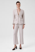 Stone Single-Button Women's Blazer Jacket