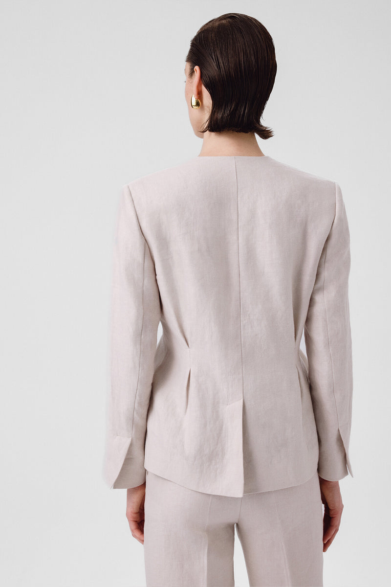 Stone Single-Button Women's Blazer Jacket