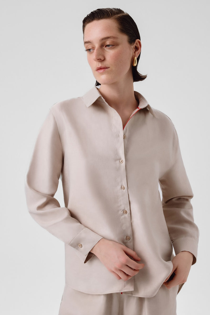 Stone Long-Sleeved Women's Shirt