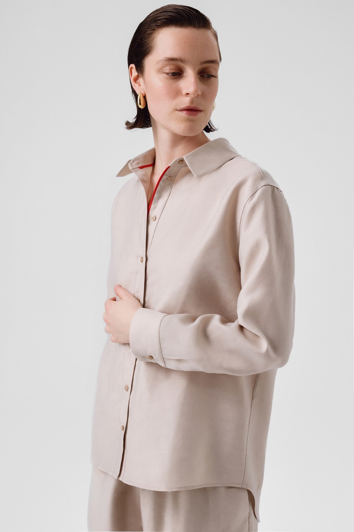Stone Long-Sleeved Women's Shirt