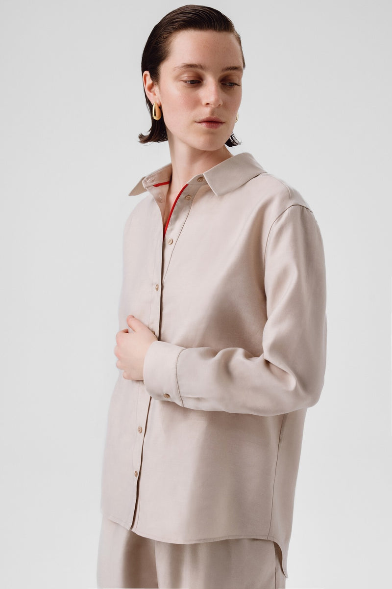 Stone Long-Sleeved Women's Shirt