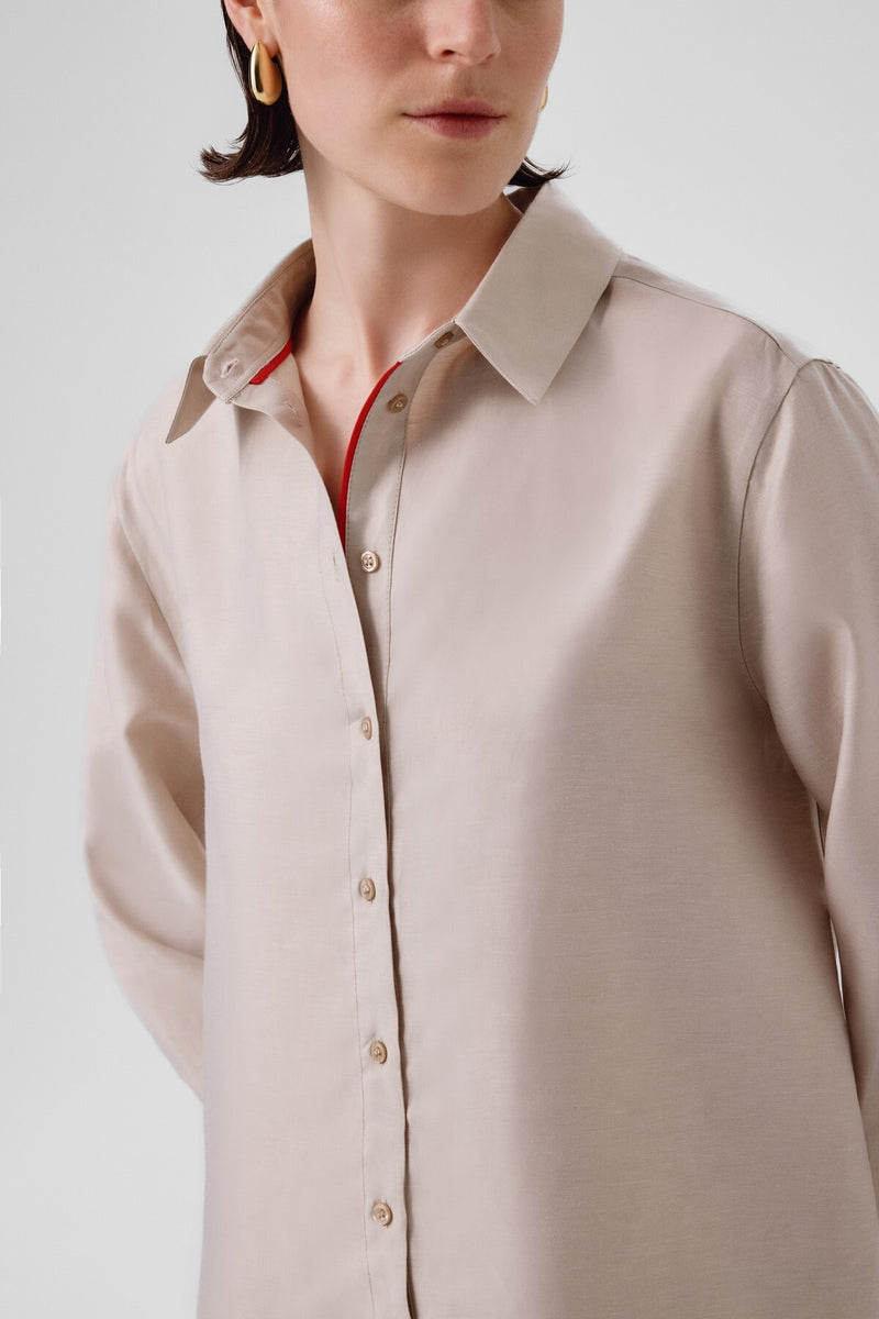 Stone Long-Sleeved Women's Shirt