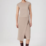 Stone Collar Patterned Crop Top