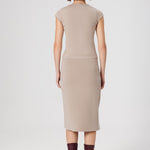 Stone Collar Patterned Crop Top