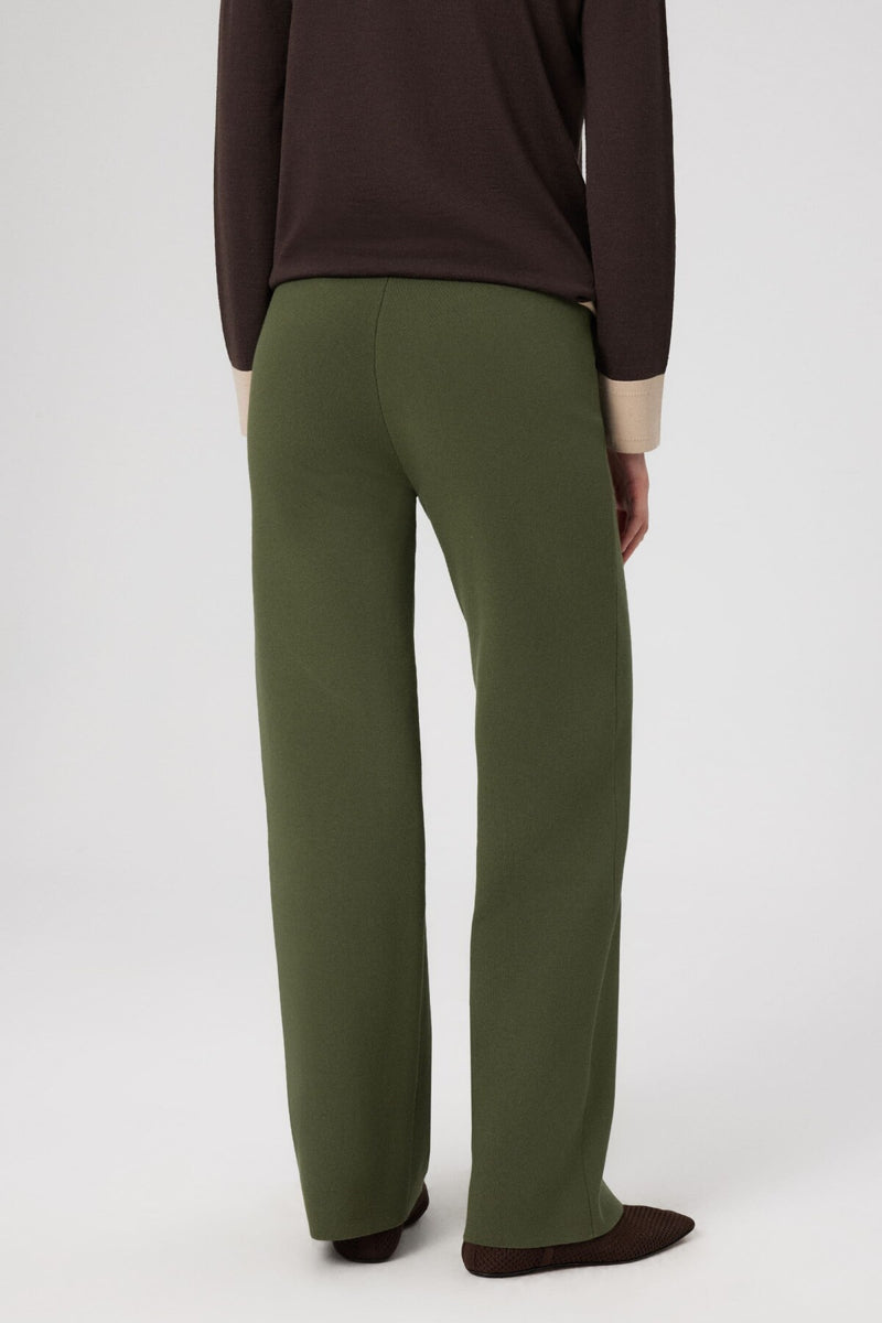 Green Pocket Detailed Zipper Women's Pants