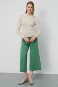 Green Short Legged Women's Pants