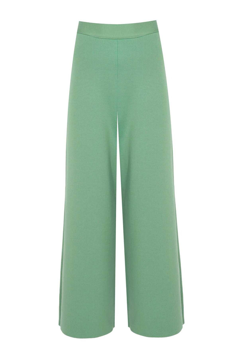 Green Short Legged Women's Pants